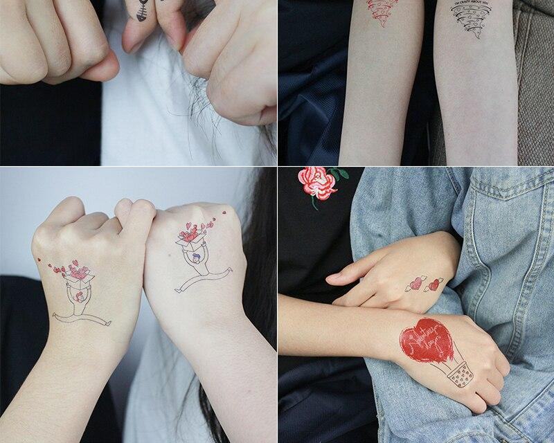 Water Transfer Fake Tattoo for Valentine's Day