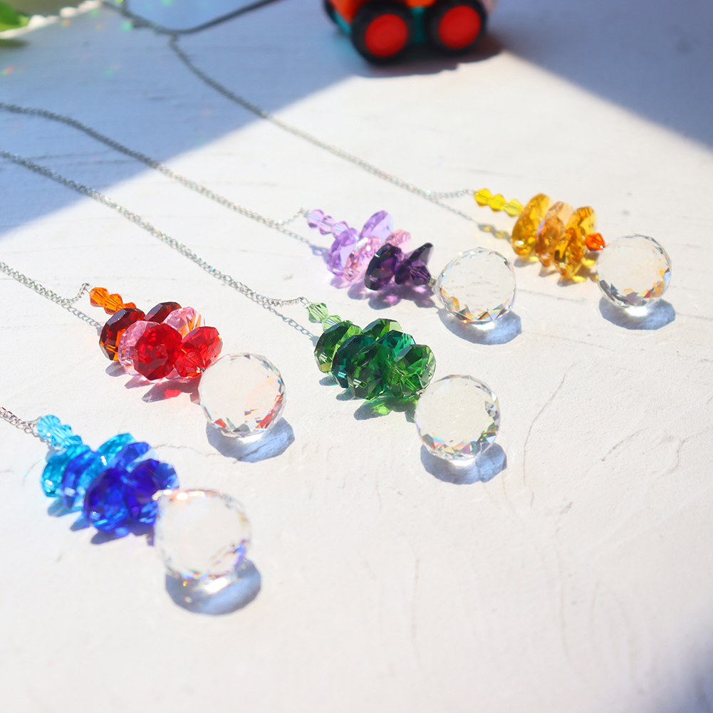 Crystal Suncatcher with Wind Chimes