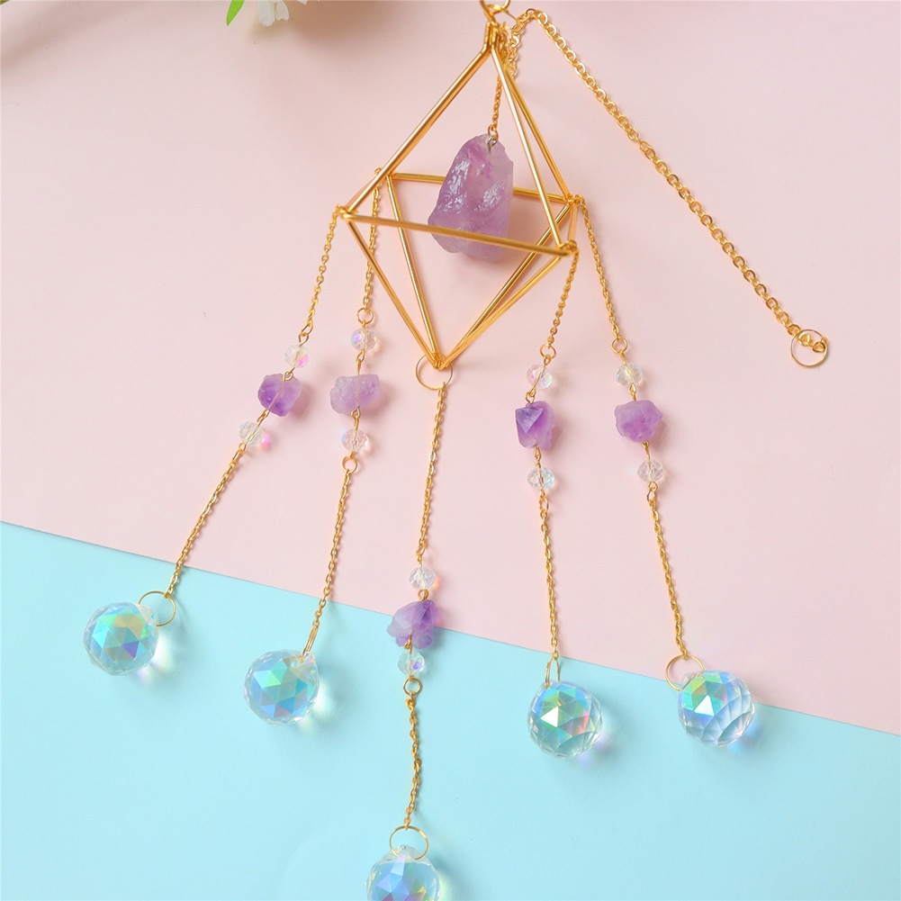 Modern Geometric Crystal Suncatcher