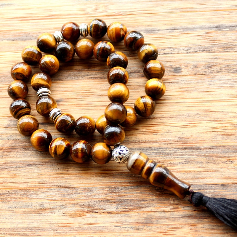 Tiger Eye Stone Prayer Beads