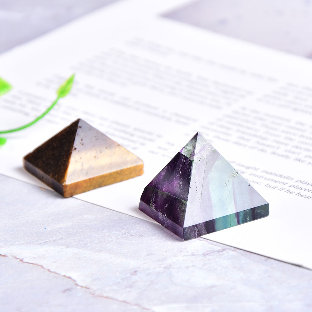 Natural Stone Pyramid Shaped Crystal