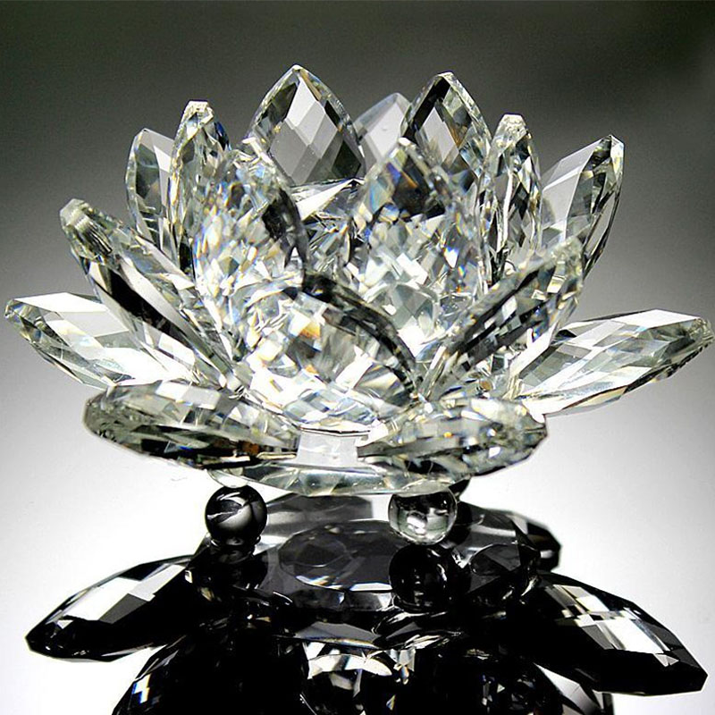 Crystal Lotus Flower Ornament