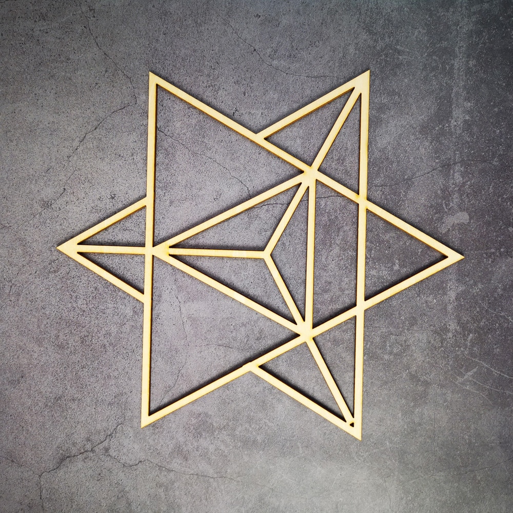 Wooden Flower Of Life Decoration Ornament