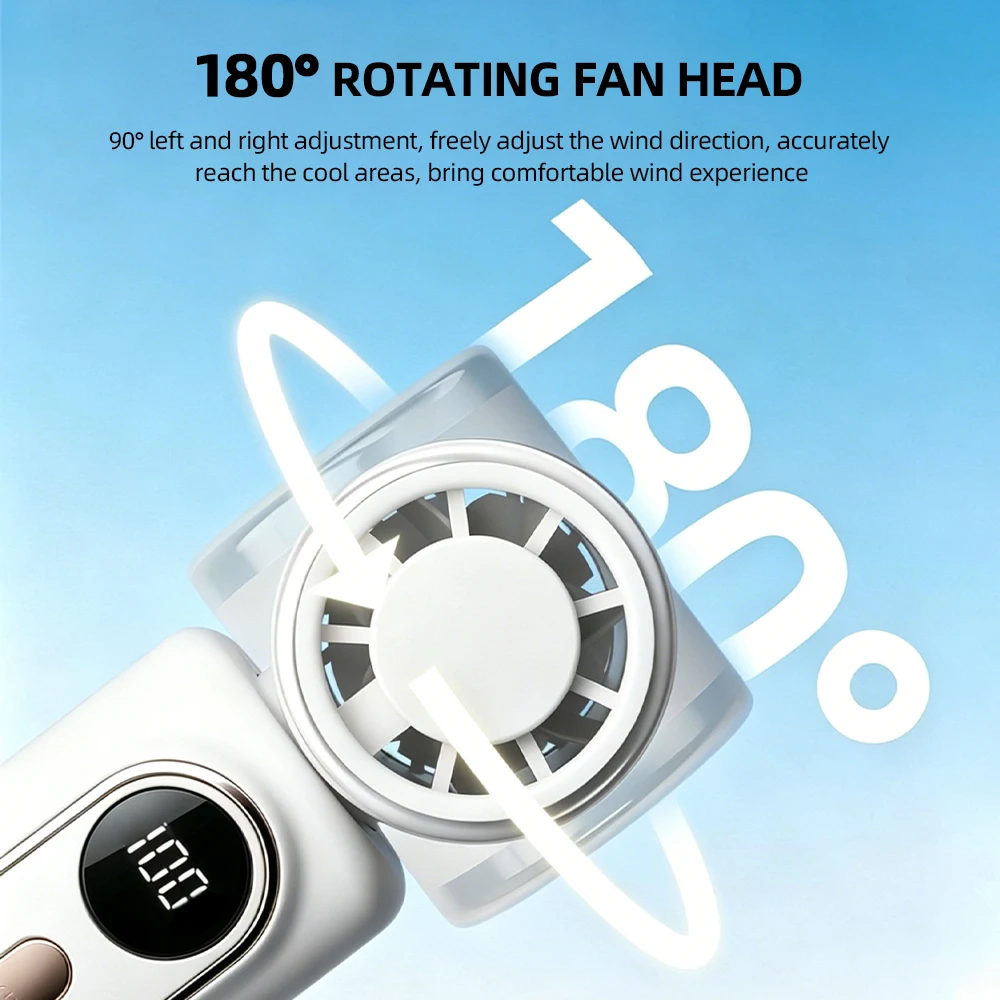 Portable Mini Handheld High Speed Mute Fan 5 Speed Adjustable Clip On Design Pocket Fan for Outdoor Travel Camping Commute Portable Mini Handheld High Speed Mute Fan 5 Speed Adjustable Clip On Design Pocket Fan for Outdoor Travel Camping Commute