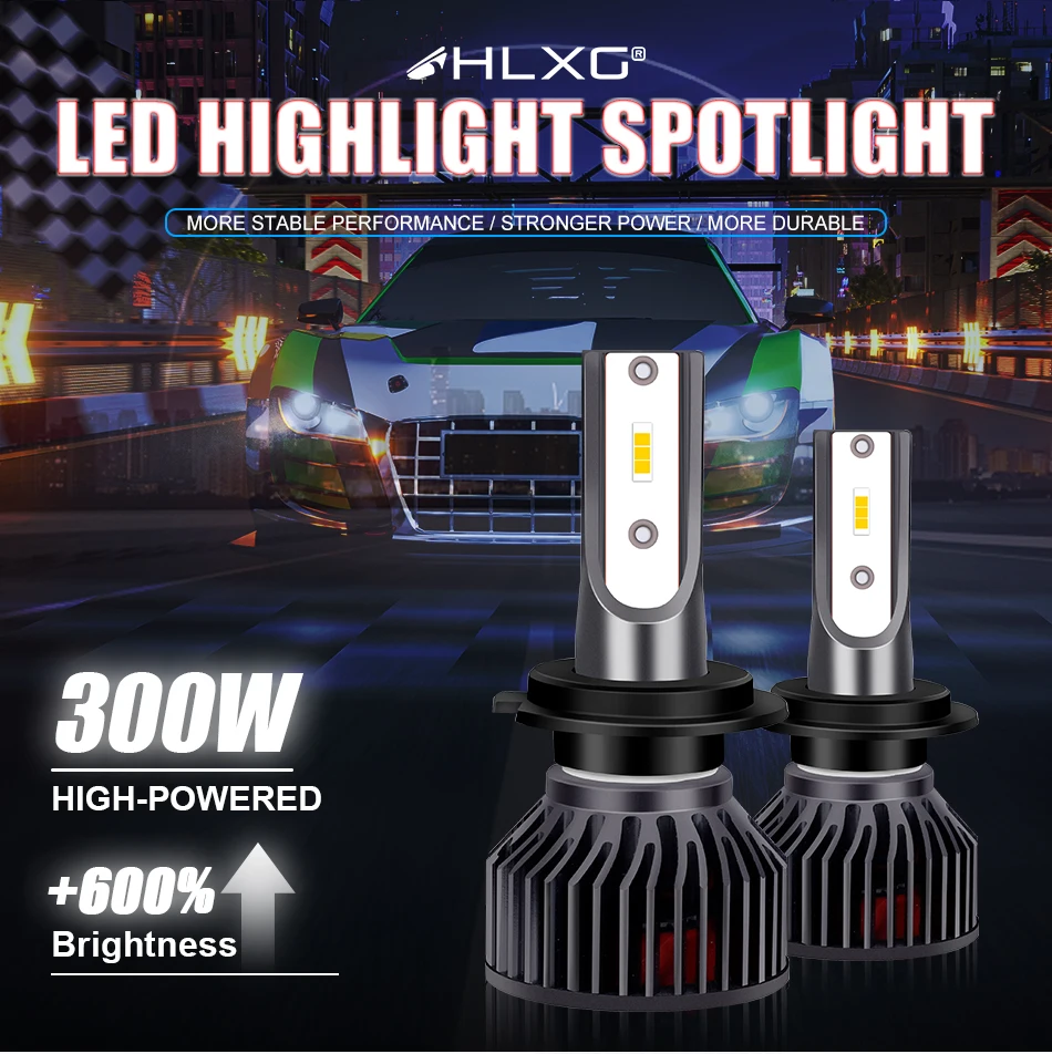 HLXG H4 LED H7 H11 H8 H1 9005 HB3 HB4 9006 Auto Car Headlight Bulb Motorcycle 6000K 12V 4300K 8000K Turbo PTF Fog light 2pcs HLXG H4 LED H7 H11 H8 H1 9005 HB3 HB4 9006 Auto Car Headlight Bulb Motorcycle 6000K 12V 4300K 8000K Turbo PTF Fog light 2pcs